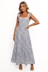 Ellise Midi Dress - Blue